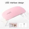 wrtgerht UV LED Nail Lamp, Mini Portable Gel Light, Mouse Shape, Pocket Size, Pink, 6W USB, All Gel Polish view 3