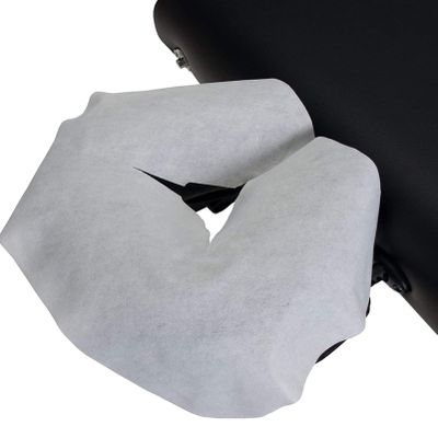 Ciieeo 100pcs Disposable Face Massage Pads Rest Cradle Cover Face Massage Cover for Chair Massage
