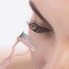 Eyelash Separator Eyelash Comb Lash Separator Tool MSQ Mascara Brush Eyelash Brush Separator Mascara Comb Arc Designed Mascara Applicator With Cover Naked Pink (1PCS) view 2