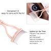 Eyelash Separator Eyelash Comb Lash Separator Tool MSQ Mascara Brush Eyelash Brush Separator Mascara Comb Arc Designed Mascara Applicator With Cover Naked Pink (1PCS) view 3