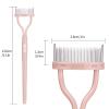 Eyelash Separator Eyelash Comb Lash Separator Tool MSQ Mascara Brush Eyelash Brush Separator Mascara Comb Arc Designed Mascara Applicator With Cover Naked Pink (1PCS) view 4
