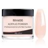 Mnk66 Acrylic Powder Clear Pink Nude Milky White Professional Acrylic Nail Powder for Nail Extension, French Nail Art 3D Flowers, Nail Carving, Beginner (YSHUJF001-Nude-60g) view 1