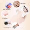 Mnk66 Acrylic Powder Clear Pink Nude Milky White Professional Acrylic Nail Powder for Nail Extension, French Nail Art 3D Flowers, Nail Carving, Beginner (YSHUJF001-Nude-60g) view 3