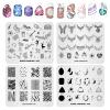 KADS 20Pcs Nail Stampig Plates with Stamper and Scraper Kit Nail Stamp Template Stencil Nail Art Design DIY Tool view 2
