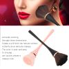 Makeup Brush,2Pcs Large Mineral Powder Brushes Set,Soft Flower Shaped for Blush Loose Powder,Slender Handle Face Travel Brush(Black,) view 3