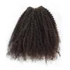 Afro Kinky Curly 3 Bundles + 13x4 Lace Closure Free Part Brazilian Human Hair 4C Curl Pattern Natural Black Color (16 16 16 Frontal 14) view 3