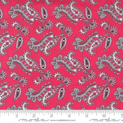 Lipstick Cowgirl Red Bandana 31724-17 from Moda by The Yard