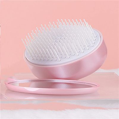 N/A Mirror Comb Portable Carry-on Comb Tt Comb Folding Comb Small Air Cushion Airbag Hair Comb Without Knots Female (Color : A, Size : 91 * 67 * 33mm)