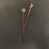 2pcs/lot Moon Phase Hair Stick Full/Lunar Moon Hairpin Jewelry Scarf Gothic Pagan Accessories Gift (Color : Copper view 1
