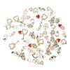 FOMIYES Pearl Jewelry 60pcs Nail Jewelry Rhinestones 3 Nail Charms Dangle Nail Gems Metal Nail Studs Decals Baroque Nail Art Decoration for Women DIY Nail Designs Supplies Heart Ornament view 1