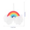 Healvian Loofah Sponge Portable Baby Sponge Rainbow Shaped Bath Scrubber Household Body Scrubber Body Scrubber Balls Shower Mesh for Kids Adults Exfoliating Bath Sponge view 2