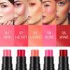 Dark Red Cream Blush Stick, DE'LANCI Red Blush for Black Women Girls, Lightweight Natural Glow Blendable Blusher Stick for cheeks, Long Lasting Waterproof Cream Blusher+ Brush for Face, Lip, Eyes #2 view 3