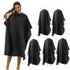 BSFHH Black Barber Cape, Professional Nylon Waterproof Hair Cutting Kit with Snap Closure Salon Cape, 59" x 47" Hairdressing Capes (5 Pack) view 1