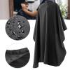 BSFHH Black Barber Cape, Professional Nylon Waterproof Hair Cutting Kit with Snap Closure Salon Cape, 59" x 47" Hairdressing Capes (5 Pack) view 3