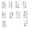 Halloween Skin Temporary Tattoos Sticker,Spiders Cosplay Makeup Tattoos,Spider Cobweb Tattoos Stickers Costume Party view 1