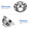 FOMIYES Stainless Steel Shaving Soap Bowl for Men Shaving Bowl Razor Barber Tool Random Style view 3