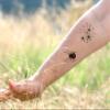 Halloween Skin Temporary Tattoos Sticker,Spiders Cosplay Makeup Tattoos,Spider Cobweb Tattoos Stickers Costume Party view 4