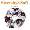 12PCS Halloween Hair Scrunchies Soft Fall Pumpkin Skull Ghosts Bat Spider Web Hair Ties Scrunchy Elastics Hair Bands Gifts Ponytail Holder Accessories for Women Girls (12PCS-Halloween) view 3