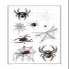 Halloween Skin Temporary Tattoos Sticker,Spiders Cosplay Makeup Tattoos,Spider Cobweb Tattoos Stickers Costume Party view 1
