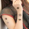 Halloween Skin Temporary Tattoos Sticker,Spiders Cosplay Makeup Tattoos,Spider Cobweb Tattoos Stickers Costume Party view 4