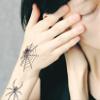 Halloween Skin Temporary Tattoos Sticker,Spiders Cosplay Makeup Tattoos,Spider Cobweb Tattoos Stickers Costume Party view 4