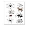 Halloween Skin Temporary Tattoos Sticker,Spiders Cosplay Makeup Tattoos,Spider Cobweb Tattoos Stickers Costume Party view 1