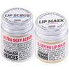 Lip Scrub and Lip Mask Bundle - Clean Beauty Sustainable Skincare Lip Exfoliator and Lip Treatment view 1