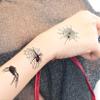Halloween Skin Temporary Tattoos Sticker,Spiders Cosplay Makeup Tattoos,Spider Cobweb Tattoos Stickers Costume Party view 2