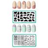Maniology Mod Set Nail Stamping Plates, Minimalist Contemporary Aesthetic Nail Art Design, Blobs and Shapes Manicure (Mod Pods (M300), In Shape (M301)) view 1