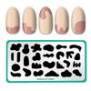 Maniology Mod Set Nail Stamping Plates, Minimalist Contemporary Aesthetic Nail Art Design, Blobs and Shapes Manicure (Mod Pods (M300), In Shape (M301)) view 2