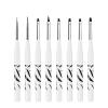 15 Pcs Nail Brushes Pen Premium Painting Tools, Gradient Painting Brush,Nail Extension Gel Brush, Builder Gel Brush, Nail Art Liner Brush and Nail Dotting Pen for Salon DIY Manicure, Present.,8pcs str view 1