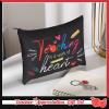 12 Pcs Teacher Appreciation Gift Bulk 6 Makeup Bags Cosmetic Pouch and 6 Keychains Valentines Graduation Gifts for Teacher Women(Black,Fresh Style) view 2