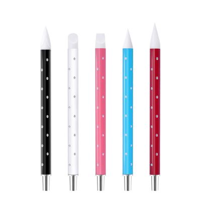 15 Pcs Nail Brushes Pen Premium Painting Tools, Gradient Painting Brush,Nail Extension Gel Brush, Builder Gel Brush, Nail Art Liner Brush and Nail Dotting Pen for Salon DIY Manicure, Present.,5 silico