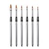 15 Pcs Nail Brushes Pen Premium Painting Tools, Gradient Painting Brush,Nail Extension Gel Brush, Builder Gel Brush, Nail Art Liner Brush and Nail Dotting Pen for Salon DIY Manicure, Present.,6pcs met view 1