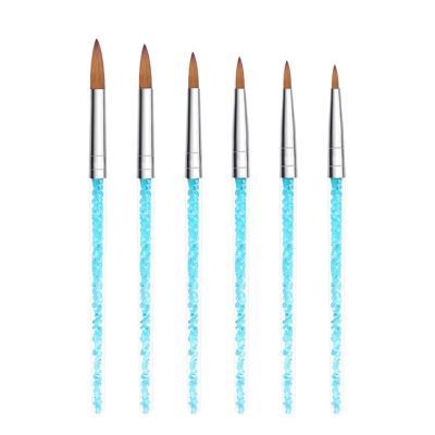 15 Pcs Nail Brushes Pen Premium Painting Tools, Gradient Painting Brush,Nail Extension Gel Brush, Builder Gel Brush, Nail Art Liner Brush and Nail Dotting Pen for Salon DIY Manicure, Present.,6pcs cry