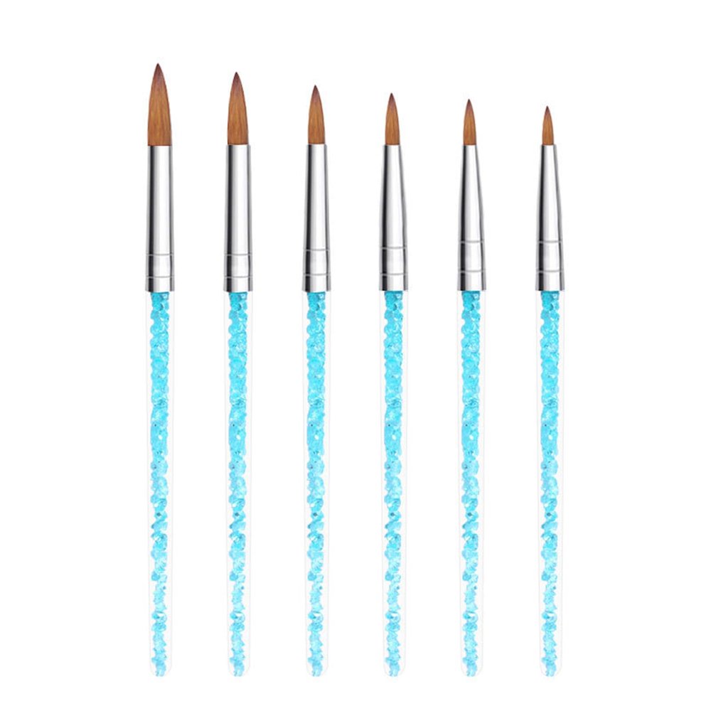 15 Pcs Nail Brushes Pen Premium Painting Tools, Gradient Painting Brush,Nail Extension Gel Brush, Builder Gel Brush, Nail Art Liner Brush and Nail Dotting Pen for Salon DIY Manicure, Present.,6pcs cry