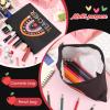 12 Pcs Teacher Appreciation Gift Bulk 6 Makeup Bags Cosmetic Pouch and 6 Keychains Valentines Graduation Gifts for Teacher Women(Rainbow Style) view 2