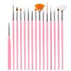 15 Pcs Nail Brushes Pen Premium Painting Tools, Gradient Painting Brush,Nail Extension Gel Brush, Builder Gel Brush, Nail Art Liner Brush and Nail Dotting Pen for Salon DIY Manicure, Present.,15pcs po view 1
