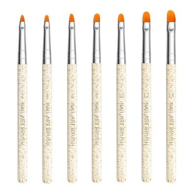 15 Pcs Nail Brushes Pen Premium Painting Tools, Gradient Painting Brush,Nail Extension Gel Brush, Builder Gel Brush, Nail Art Liner Brush and Nail Dotting Pen for Salon DIY Manicure, Present.,7 painte