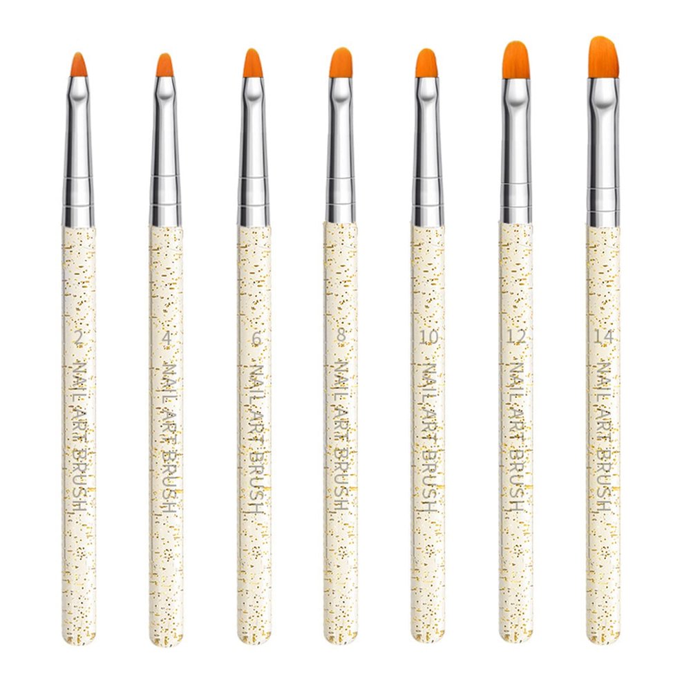15 Pcs Nail Brushes Pen Premium Painting Tools, Gradient Painting Brush,Nail Extension Gel Brush, Builder Gel Brush, Nail Art Liner Brush and Nail Dotting Pen for Salon DIY Manicure, Present.,7 painte