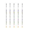 15 Pcs Nail Brushes Pen Premium Painting Tools, Gradient Painting Brush,Nail Extension Gel Brush, Builder Gel Brush, Nail Art Liner Brush and Nail Dotting Pen for Salon DIY Manicure, Present.,5pcs flo view 1