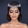 azaleas Bridal Crystal Rhinestone Headband for Women, Hair Comb with Headdress Chain and Head Jewelry Hair Pieces view 1