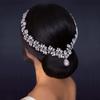 azaleas Bridal Crystal Rhinestone Headband for Women, Hair Comb with Headdress Chain and Head Jewelry Hair Pieces view 2