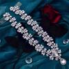 azaleas Bridal Crystal Rhinestone Headband for Women, Hair Comb with Headdress Chain and Head Jewelry Hair Pieces view 4