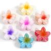7 Pcs Hawaiian Claw Clips for Thick Hair,Flower Hair Clips Large Plumeria Clips Hibiscus Hair Clip Hair Accessories for Women view 1