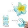 7 Pcs Hawaiian Claw Clips for Thick Hair,Flower Hair Clips Large Plumeria Clips Hibiscus Hair Clip Hair Accessories for Women view 2