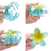 7 Pcs Hawaiian Claw Clips for Thick Hair,Flower Hair Clips Large Plumeria Clips Hibiscus Hair Clip Hair Accessories for Women view 3
