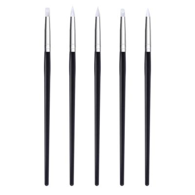 15 Pcs Nail Brushes Pen Premium Painting Tools, Gradient Painting Brush,Nail Extension Gel Brush, Builder Gel Brush, Nail Art Liner Brush and Nail Dotting Pen for Salon DIY Manicure, Present.,5 silico