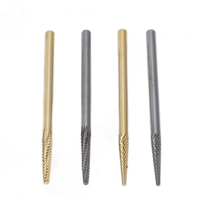 Nail Art Drill Bits Set, Reliable Strength Tungsten Steel Quickly Shaping Nail Grinding Heads Remove Nail Glue 4pcs for Nail Salon