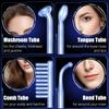High Frequency Facial Wand - Uaike Portable Handheld Blue High Frequency Skin Facial Machine at Home - Skin Face Wand Device with 4 Different Blue Glass Tubes (Blue) view 2